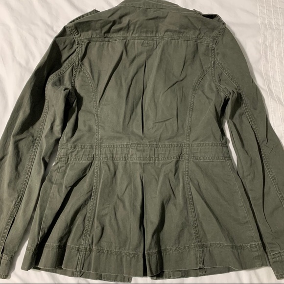 Olive Green Utility/Military Style Jacket/Coat - Picture 15 of 16